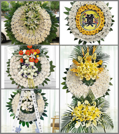 广东揭阳市普宁市大坝镇富美岭村花圈速递